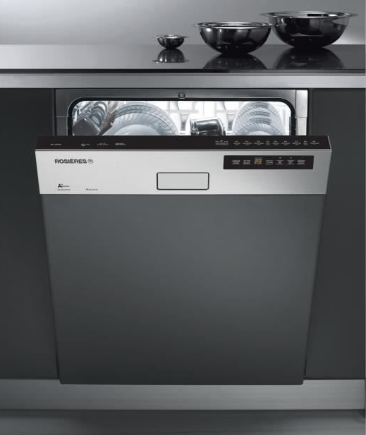 Rosieres Dishwasher Semi Built-in inox