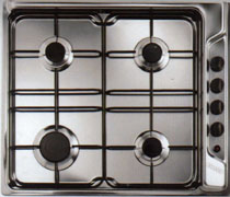 Rosieres Hob 4 gas fireplaces 